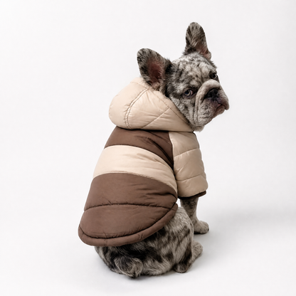 Warm Fleece Lined Hooded Dog Jacket